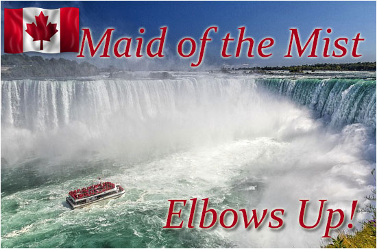 Postcard of Maid of the Mist at Niagara Falls
