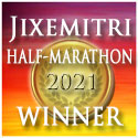 Jixemitri Half-Marathon 2021 Winner badge